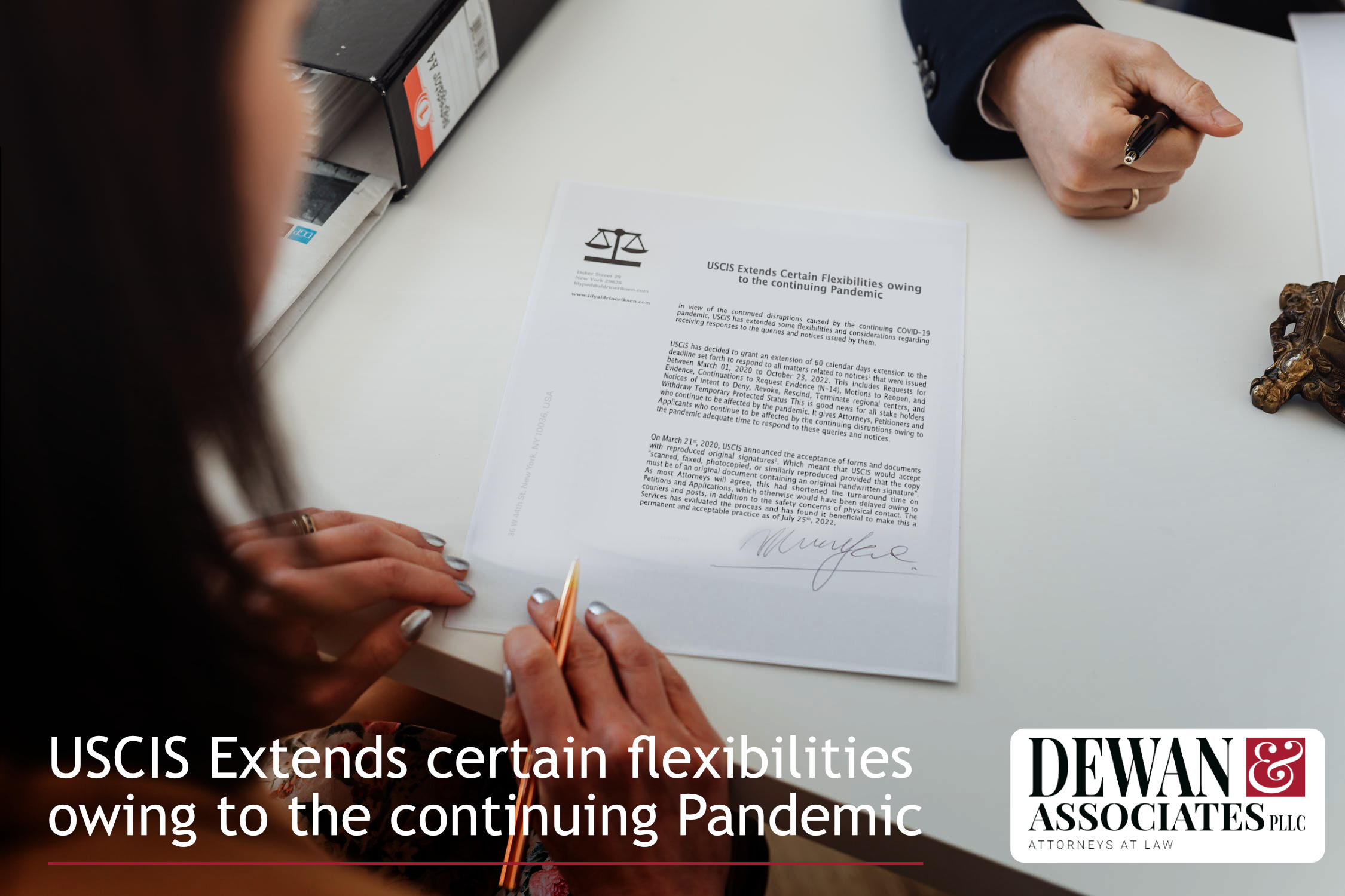 USCIS Extends Certain Flexibilities owing to the continuing Pandemic